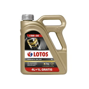 Motor oil LOTOS SYNTHETIC 504/507 5W30 4+1L, Lotos Oil