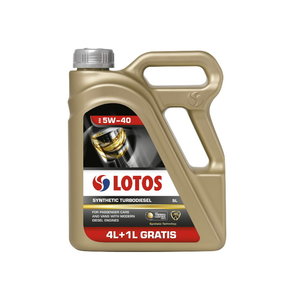 Motor oil LOTOS SYNTHETIC TURBODIESEL 5W40 4+1 5L, Lotos Oil