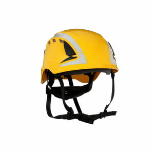 SecureFit Safety Helmet, vented, reflective, yellow X5002V-CE, 3M