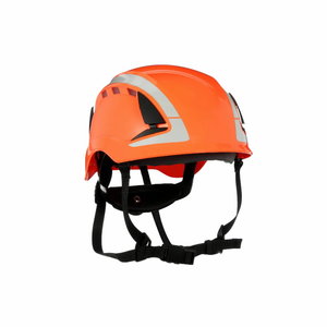 Safety Helmet SecureFit, vented, reflective, orange, 3M