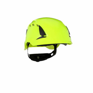 SecureFit™ Safety Helmet, Vented, HVgreen, 3M