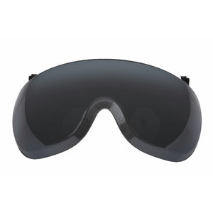 Short Visor for  SecureFit Safety Helmet, PC, AS/AF grey X5-SV02-CE, 3M