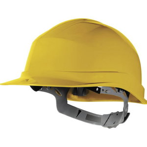 Safety helmet, manual adjustment, Yelllow, Delta Plus