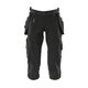 ¾ ilgio kelnės, su kišenėmis-dėklais Advanced, juoda, MASCOT
