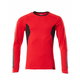 Marškinėliai Accelerate, ilgomis rankovėmis,  raudona/juoda, MASCOT