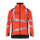 Shell Jacket ACCELERATE SAFE, hi-vis CL3, red/navy, MASCOT