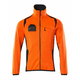 Fleece jumper with zipper Accelerate Safe, orange/dark navy, MASCOT