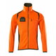 Fleece jumper with zipper Accelerate Safe, orange/moss green, MASCOT