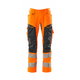 Trousers 19579 stretch zones, hi-vis CL2, orange/navy, MASCOT