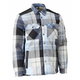 Flannel jacket pile lining 23104 Customized, navy/grey, MASCOT