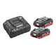 Basic set: 2 x 4.0 Ah LiHD + laadija ASC 55 SE, Metabo - 18 - 25,4 V