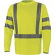 Hi-vis T-shirt long sleeves Cosmos, polyester, yellow, DELTAPLUS