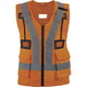 High vis vest  HARVESGI CL1, orange STD