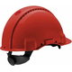 Hard Hat, Uvicator, Ratchet, Ventil. plastic sweatband, red G3000NUV-10-GB, 3M