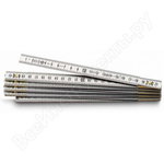 1M AL. FOLDING RULE(BRASS)CARDED, Stanley