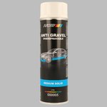 Izsmidzināms akmens triecienu aizsargpārklājums, balta 500ml, Motip