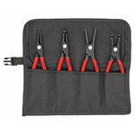 Circlip pliers 4 pcs. J2,J21,A2,A21 set, precision tips, Knipex