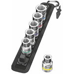 Muciņu komplekts uz tekstila jostas 1/2", 7 gab., Wera