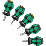 Screwdriver set Stubby Set 2, 25mm SL, PZ1, PZ3, Wera