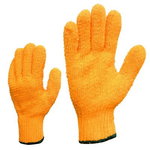 cloves knitted PVC rubber on either side 10