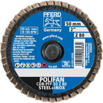 Flap grinding disc Mini-POLIFAN CDR (ROLOC) 50mm Z80 PFF, Pferd