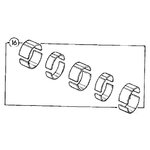 Bearing set U/S 0.30in, JCB