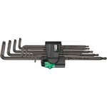 L-seškanšu komplekts TORX 967/9 TX XL 1, TX8-TX40, Wera