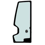 Door glass, tempered for TAKEUCHI, CVA