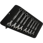 Kombinēto sprūdrata atslēgu komplekts, collas 8pcs, Wera