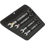 Kombinēto sprūdrata atslēgu komplekts, collas 4pcs, Wera