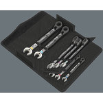 Kombinēto sprūdrata atslēgu komplekts, collas 8pcs, Wera