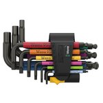 Imperial L key set short 950/9 Hex-Plus Multicolour Imperial 3 L-key set, system imperial, BlackLaser, Wera