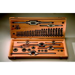 Thread cutting assortment, 28 osa BSW 1/4''-1'', Exact