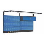 Perforated wall with cabinet and lamp 2000mm, Promag