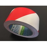 Band(with glue) white/red 50mmx33m, Folsen