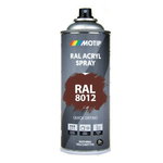 Aerosols RAL 8012 ar spīdumu 400ml, Motip