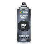 Aerosols RAL 7021 pelēcīgi melna 400ml, Motip