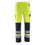 Hi-vis bikses OLINDA, dzeltenas/zilas, 82C56, Mascot