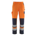 Hi-vis bikses OLINDA, oranžas/zilas, 82C56, Mascot