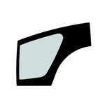 Door glass, lower, tempered for KRAMER, CVA
