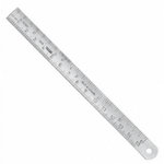 Stainless Steel rule 500mm x18x0,5mm B DIN ISO 2768, Vögel