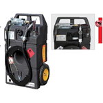 Mobil fuel tank 95l wheels, hand pump, Cemo