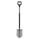 Ergonomic Pointed Spade Grey, Fiskars