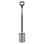 Ergonomic Rounded Spade Grey, Fiskars