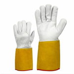 Welding glowes, gray goatskin 12, Stokker