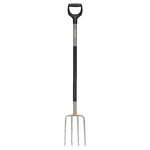 Ergonomic Garden Fork Grey, Fiskars