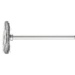 Wheel brush RBU Steel 32x2/3mm 0,1mm, Pferd