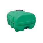 PE tank, green, 2000 l with baffles, Cemo