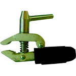 Earth clamp screw type 600A,f.yellow copper(body)/galv.steel, Vlamboog