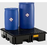 PE pallet sumps 220/4 with PE grating, Cemo